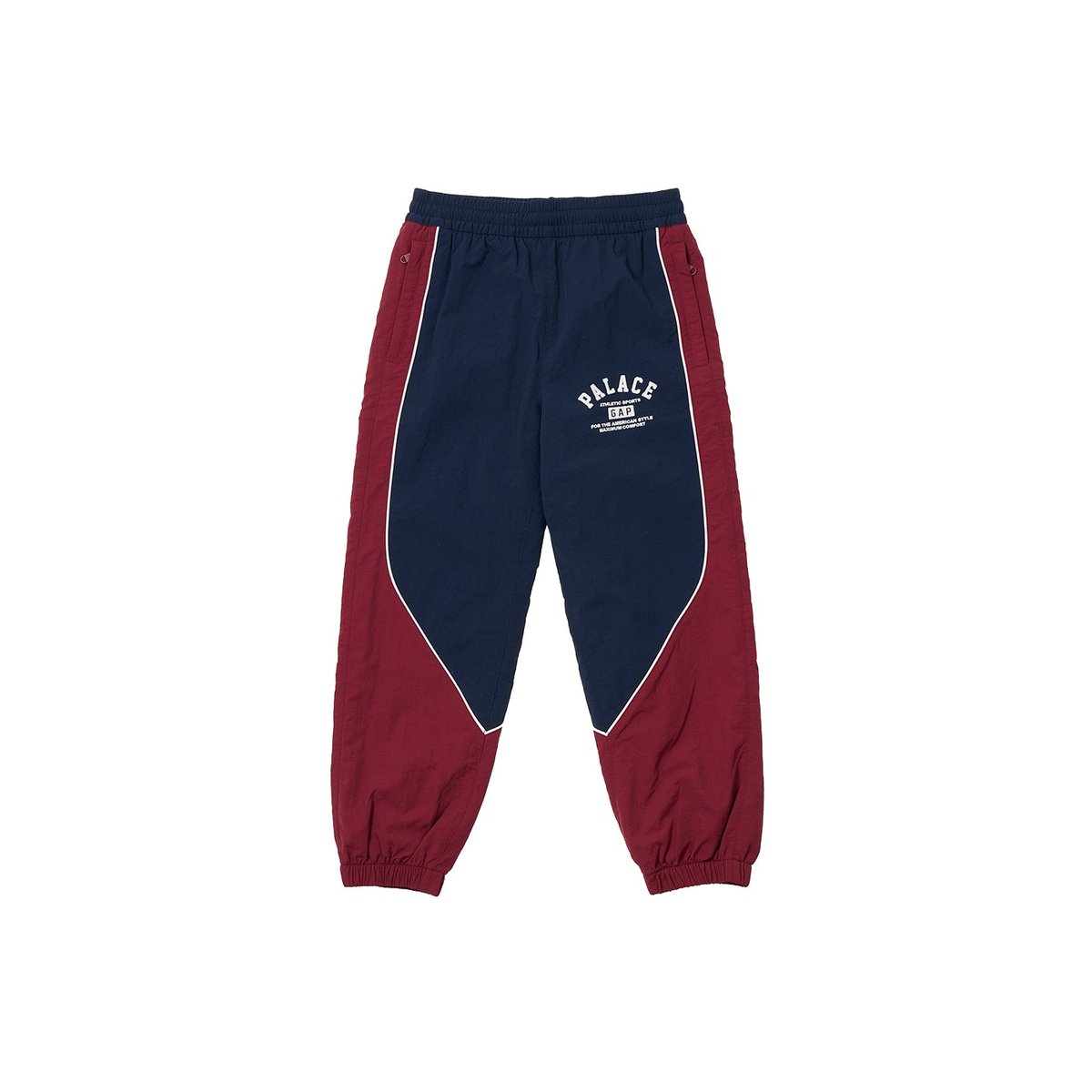 Palace PALACE GAP KIDS NYLON TRACK BOTTOM NAVY / RED (Palace Gap 2024) - $70.00