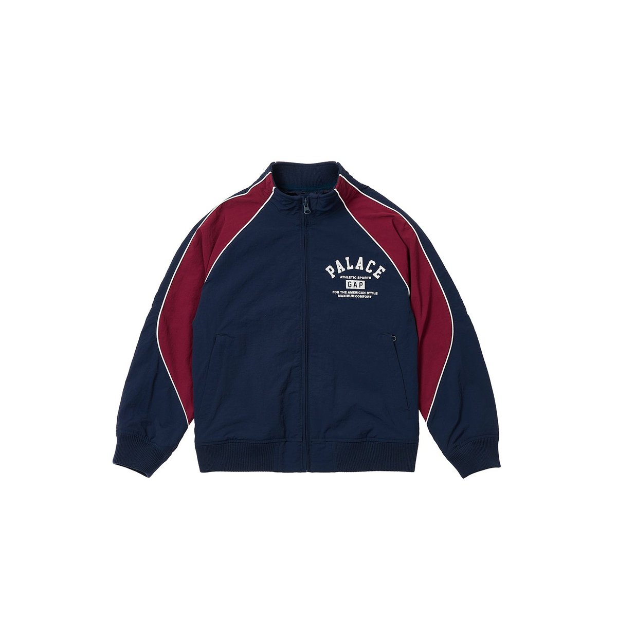 Palace PALACE GAP KIDS NYLON TRACK TOP NAVY / RED (Palace Gap 2024) - $90.00