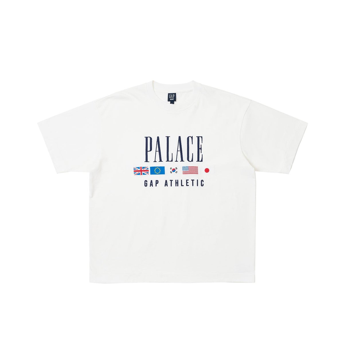 Palace PALACE GAP HEAVY JERSEY T-SHIRT WHITE (Palace Gap 2024) - $54.00