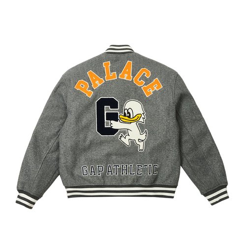Palace PALACE GAP VARSITY JACKET GREY - Colorway