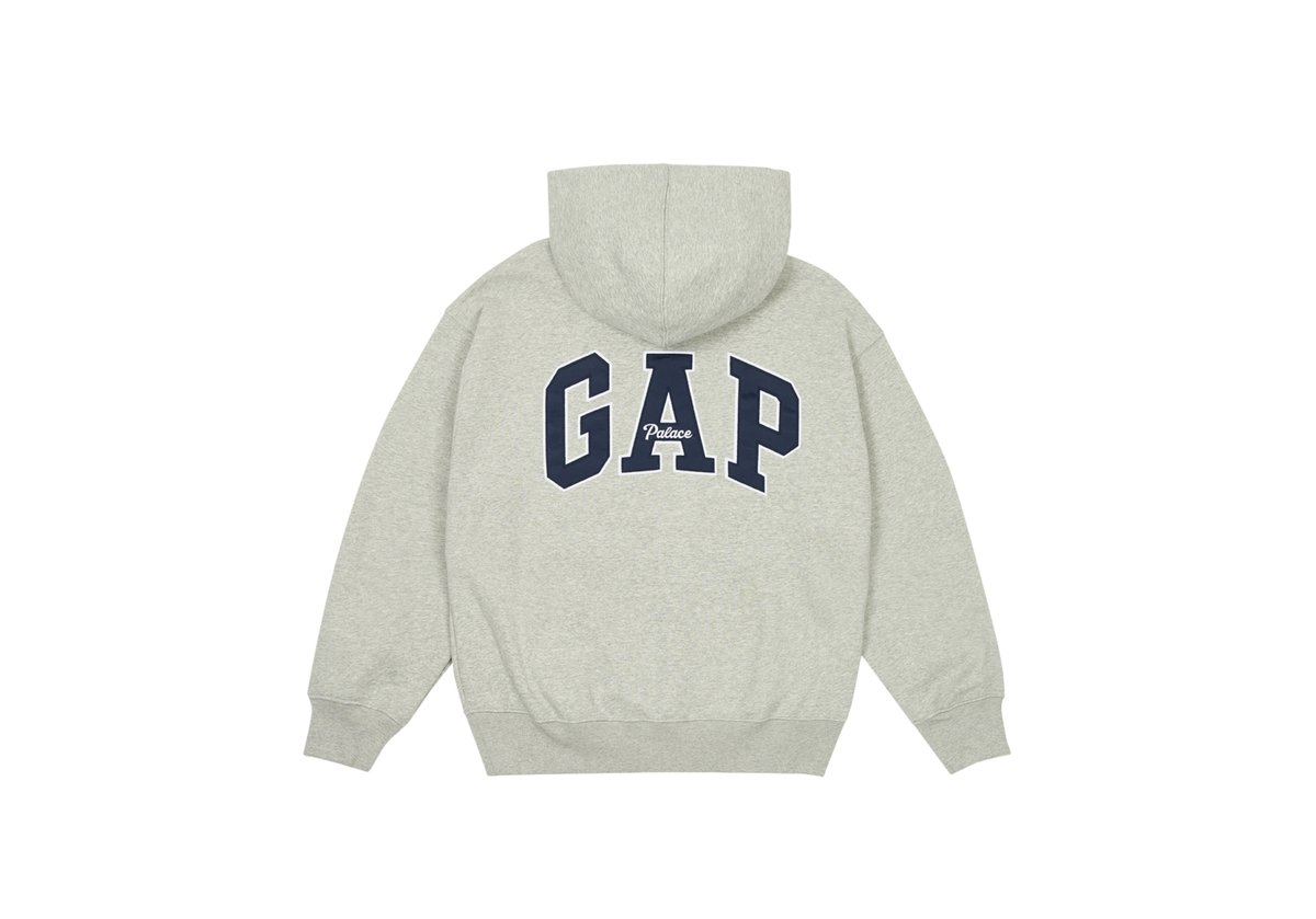PALACE GAP HOOD GREY - Palace Gap 2024 - Palace