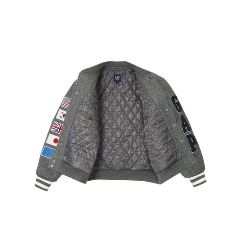 Palace PALACE GAP KIDS VARSITY JACKET GREY - Colorway