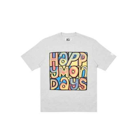 Palace PALACE PALACE T-SHIRT HAPPY MONDAYS GREY MARL