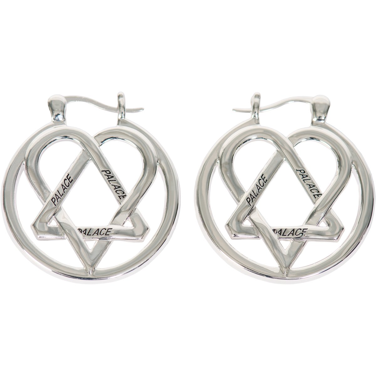 Palace TRI-GRAM EARRING SILVER (Palace Him 2025) - $128.00