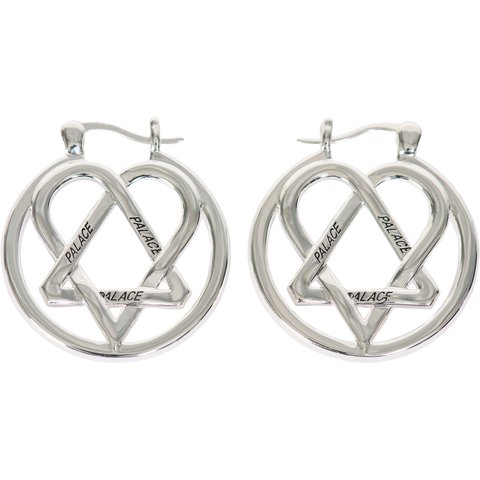 Palace TRI-GRAM EARRING SILVER - $128.00