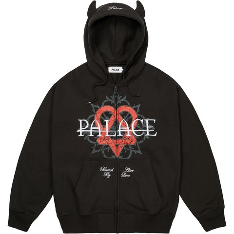 Palace TRI-GRAM HOOD BLACK - $208.00