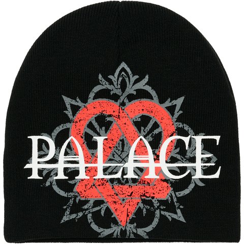 Palace TRI-GRAM NEIN CUFF BEANIE BLACK - $42.00