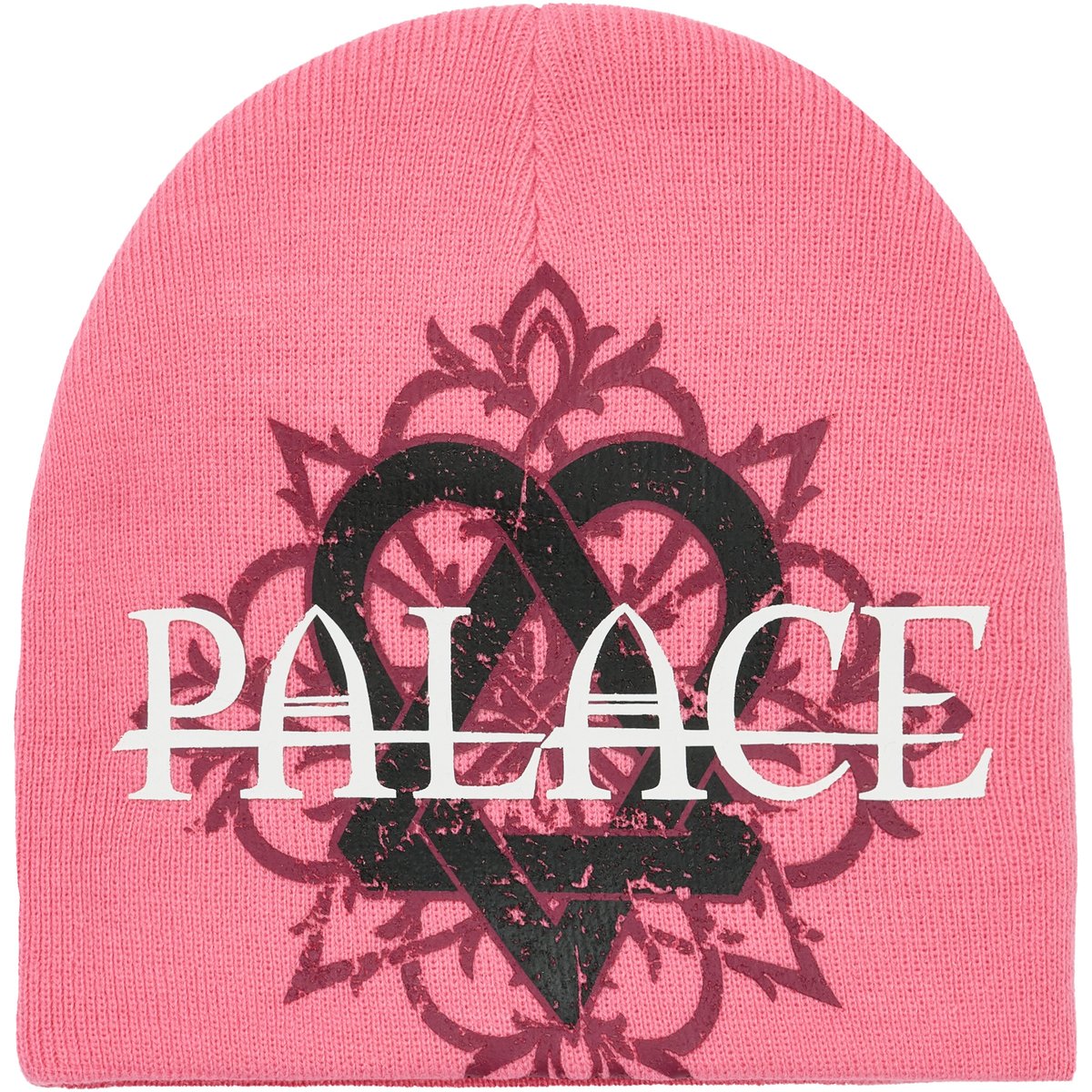 Palace TRI-GRAM NEIN CUFF BEANIE PINK (Palace Him 2025) - $42.00