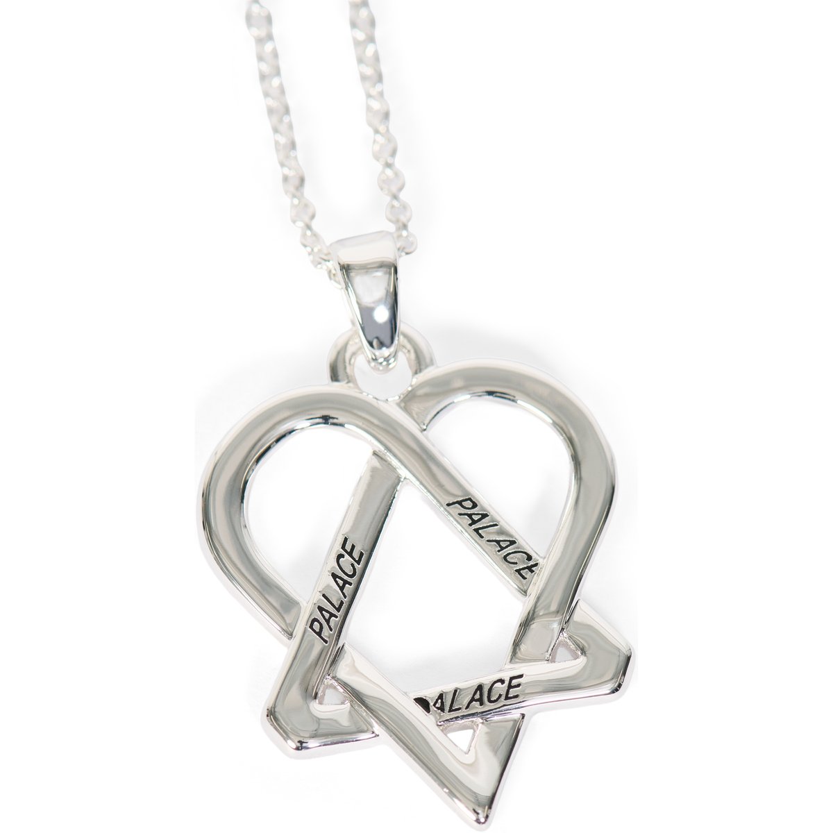 Palace TRI-GRAM PENDANT SILVER (Palace Him 2025) - $128.00