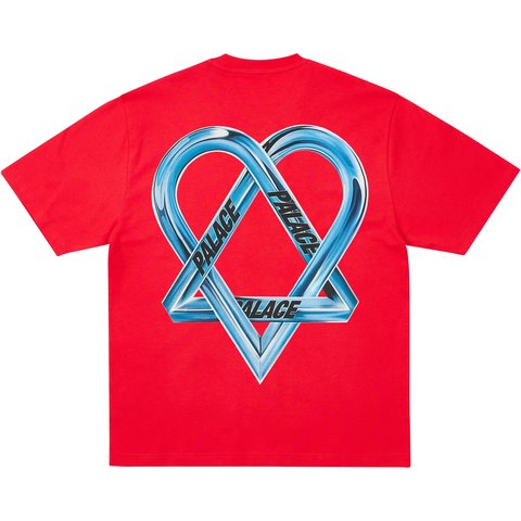 Palace TRI-GRAM T-SHIRT TRUEST RED - $58.00
