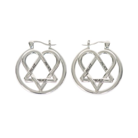 Palace TRI-GRAM EARRING SILVER - Colorway