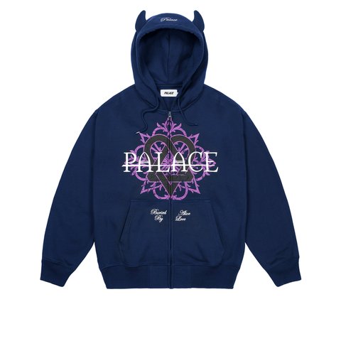Palace TRI-GRAM HOOD NAVY - Colorway