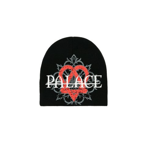 Palace TRI-GRAM NEIN CUFF BEANIE BLACK - Colorway