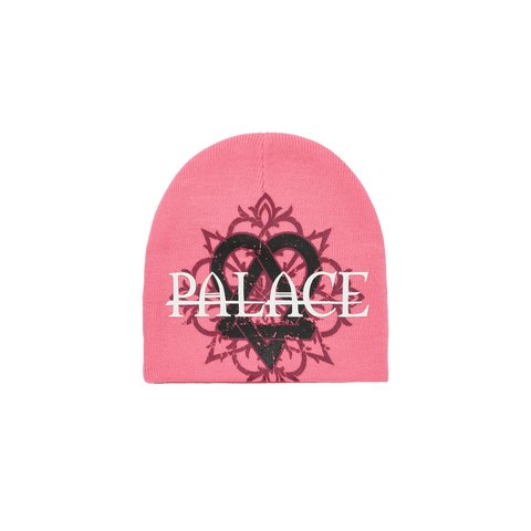 Palace TRI-GRAM NEIN CUFF BEANIE PINK - Colorway
