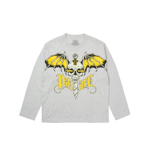 Palace WINGSPAN LONGSLEEVE GREY MARL - Colorway
