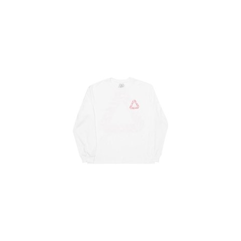 Palace P 3 L/S T-SHIRT WHITE