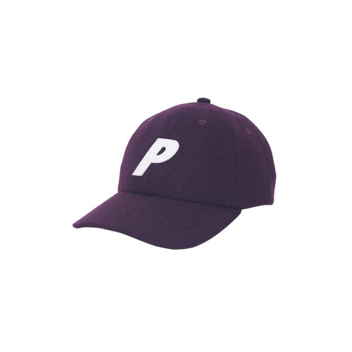 P 6-PANEL PURPLE WOOL