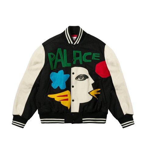 Palace PALACE JCC+ VARSITY JACKET BLACK - Colorway