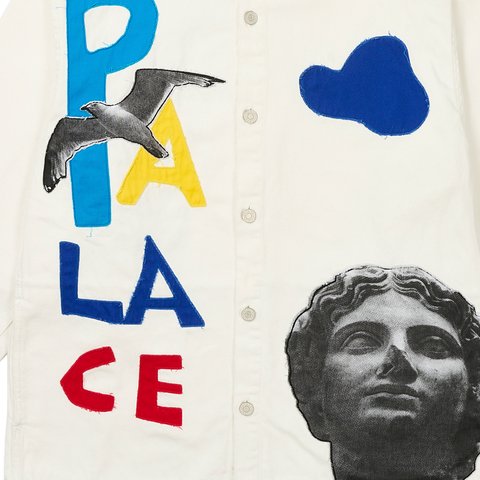 Palace PALACE JCC+ DENIM WORK JACKET WHITE - Colorway