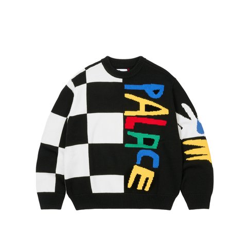 Palace PALACE JCC+ KNIT CREW BLACK - Colorway