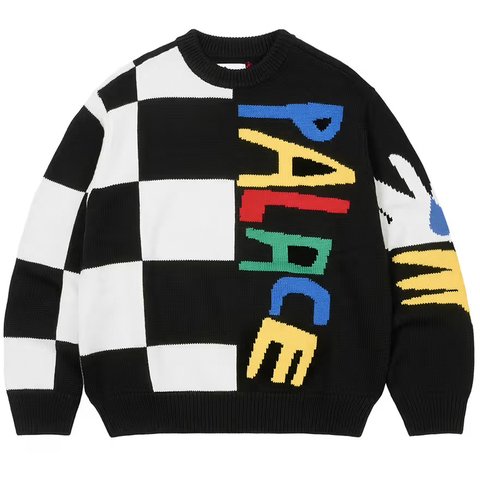 Palace PALACE JCC+ KNIT CREW BLACK - $208.00