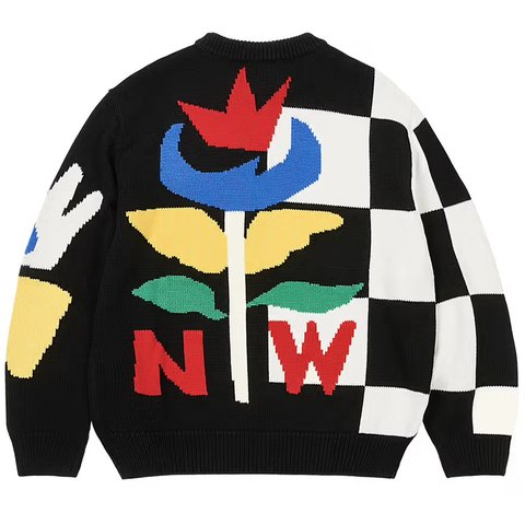 Palace PALACE JCC+ KNIT CREW BLACK - Colorway