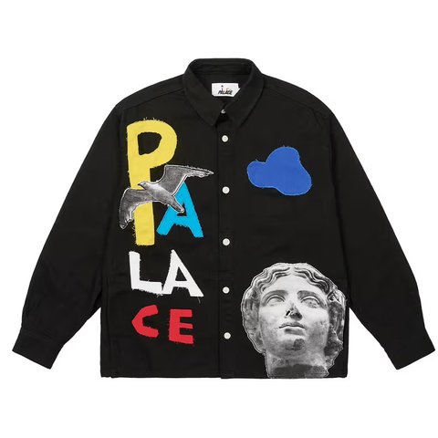 Palace PALACE JCC+ DENIM WORK JACKET BLACK - $258.00