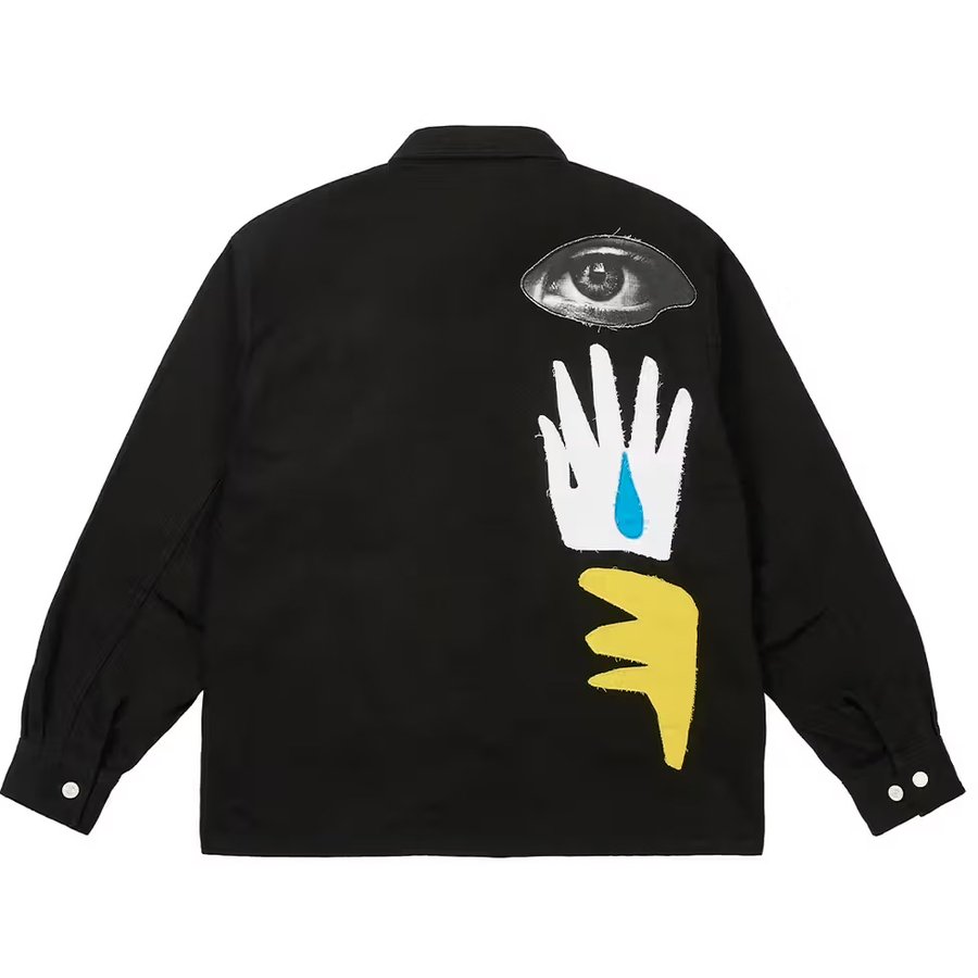 PALACE JCC+ DENIM WORK JACKET BLACK