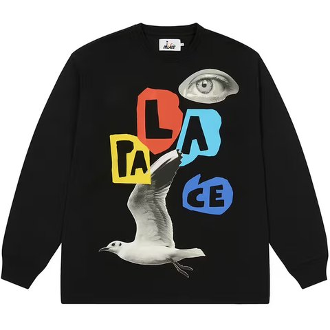 Palace PALACE JCC+ LONGSLEEVE BLACK - $68.00