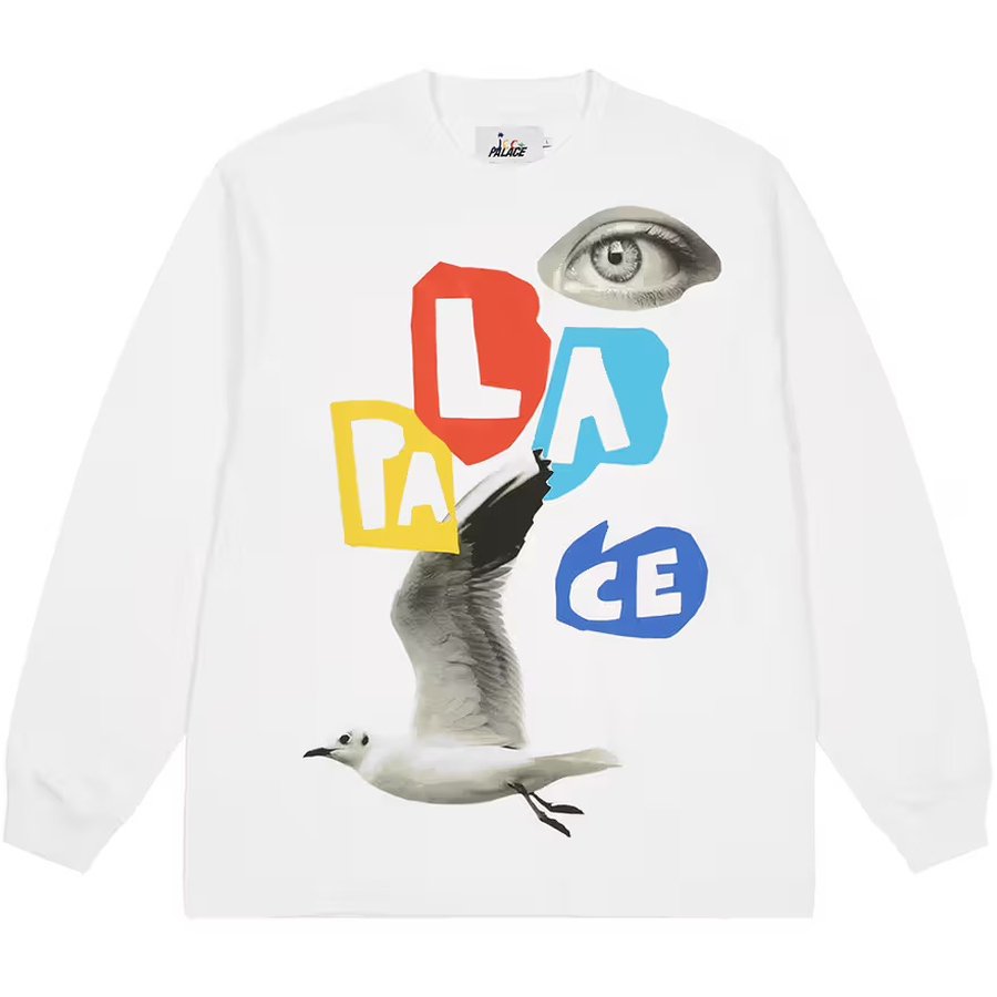 PALACE JCC+ LONGSLEEVE WHITE