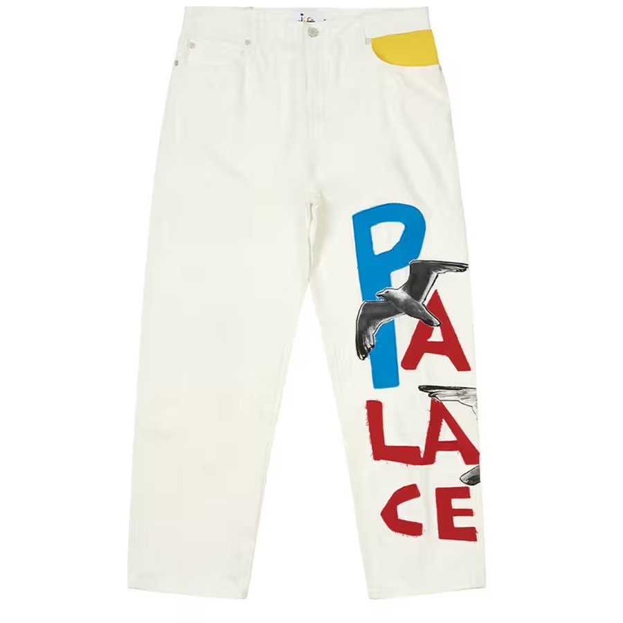 PALACE JCC+ P45 DENIM JEAN WHITE
