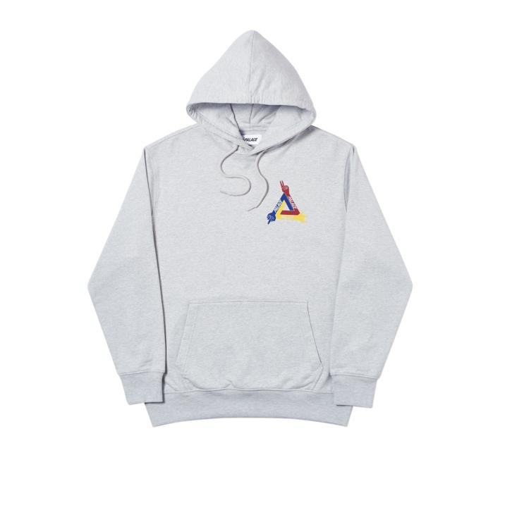 PALACE JCDC HOODIE GREY MARL