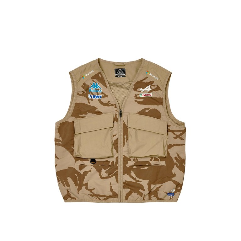 Palace PALACE KAPPA FOR ALPINE PIT VEST BODYWARMER DESERT CAMO (Palace Kappa For Alpine 2023) - $298.00