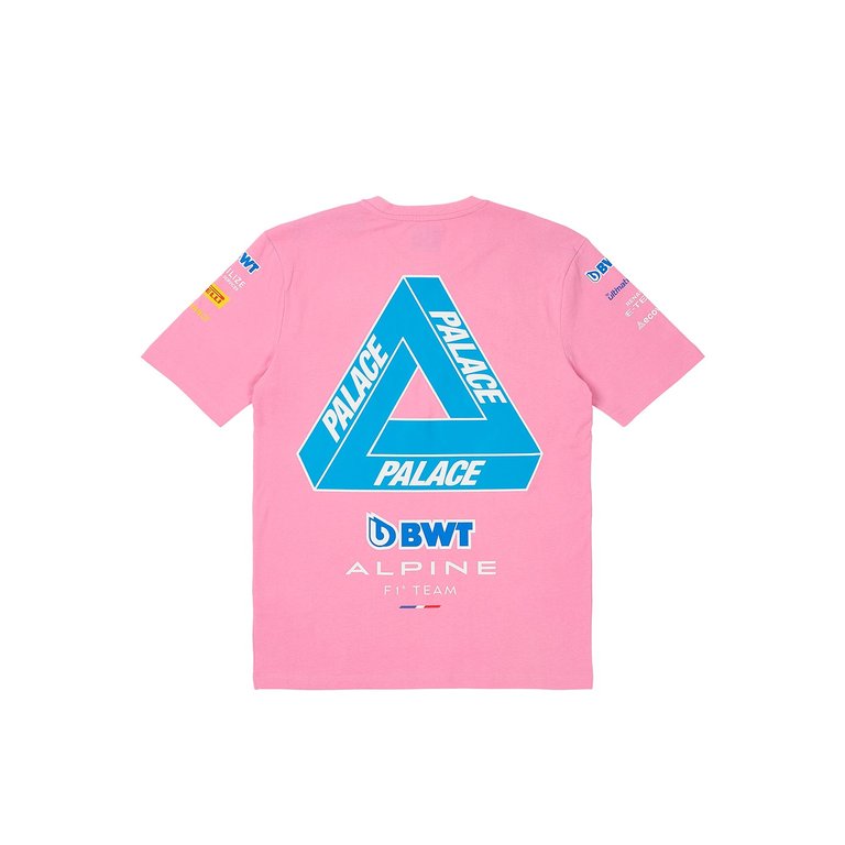 Palace PALACE KAPPA FOR ALPINE T-SHIRT PINK (Palace Kappa For Alpine 2023) - $58.00