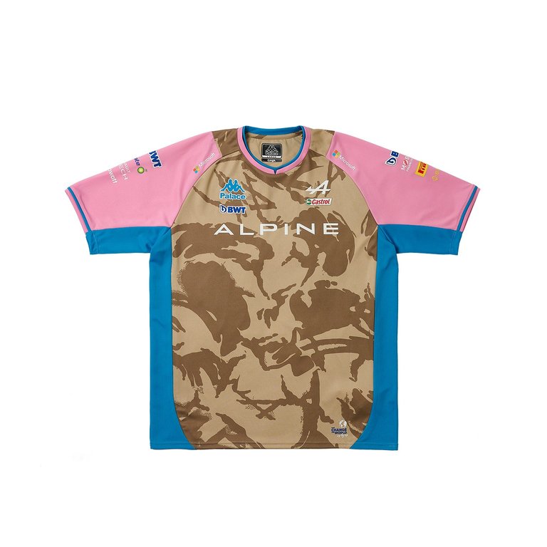 Palace PALACE KAPPA FOR ALPINE DRIVER JERSEY DESERT CAMO (Palace Kappa For Alpine 2023) - $88.00