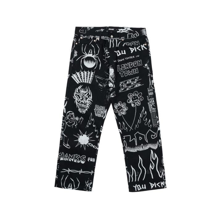 PALACE JEANS CARP LOTTIES LIGHT BLACK