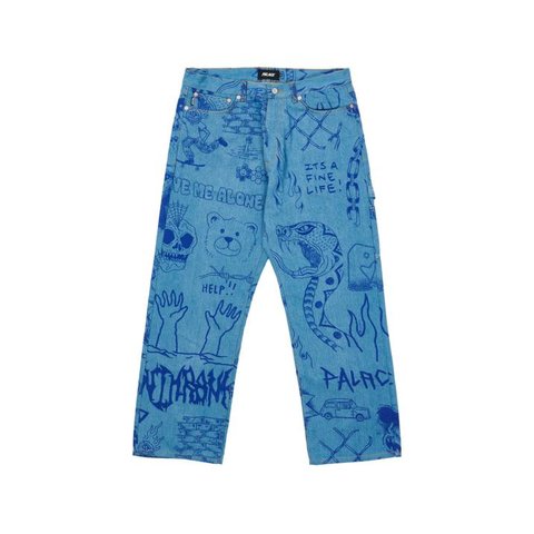 Palace PALACE JEANS CARP LOTTIES LIGHT BLUE