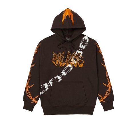 Palace PALACE LS LOTTIES HOODIE BRN