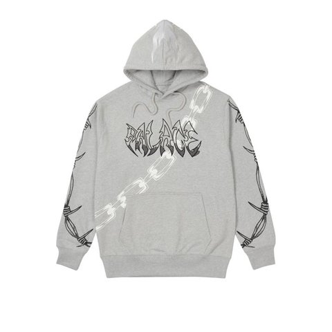 Palace PALACE LS LOTTIES HOODIE GREY