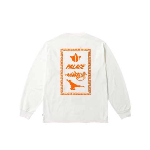 Palace PALACE MAHARISHI SHAOLIN LONGSLEEVE WHITE - Colorway
