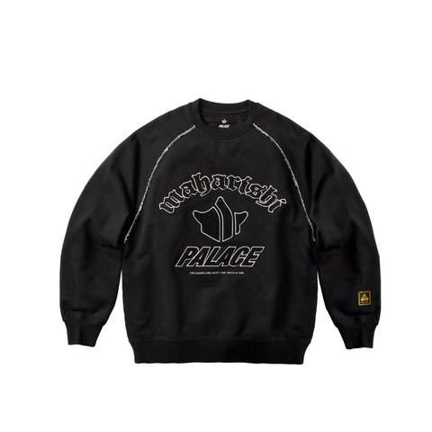 Palace PALACE MAHARISHI TEMPLE CREW BLACK - Colorway