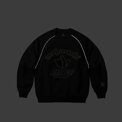 Palace PALACE MAHARISHI TEMPLE CREW BLACK - Colorway