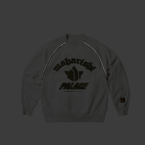 Palace PALACE MAHARISHI TEMPLE CREW STONE WHITE - Colorway