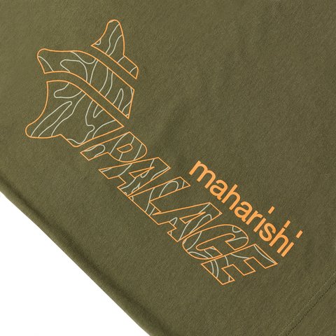 Palace PALACE MAHARISHI TEMPLE STAR T-SHIRT OLIVE - Colorway