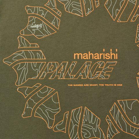 Palace PALACE MAHARISHI TEMPLE STAR T-SHIRT OLIVE - Colorway