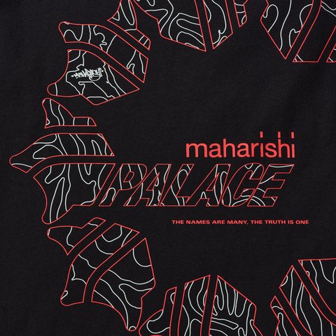 Palace PALACE MAHARISHI TEMPLE STAR T-SHIRT BLACK - Colorway