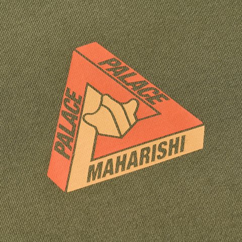 Palace PALACE MAHARISHI TRI-BONSAI HOOD OLIVE - Colorway