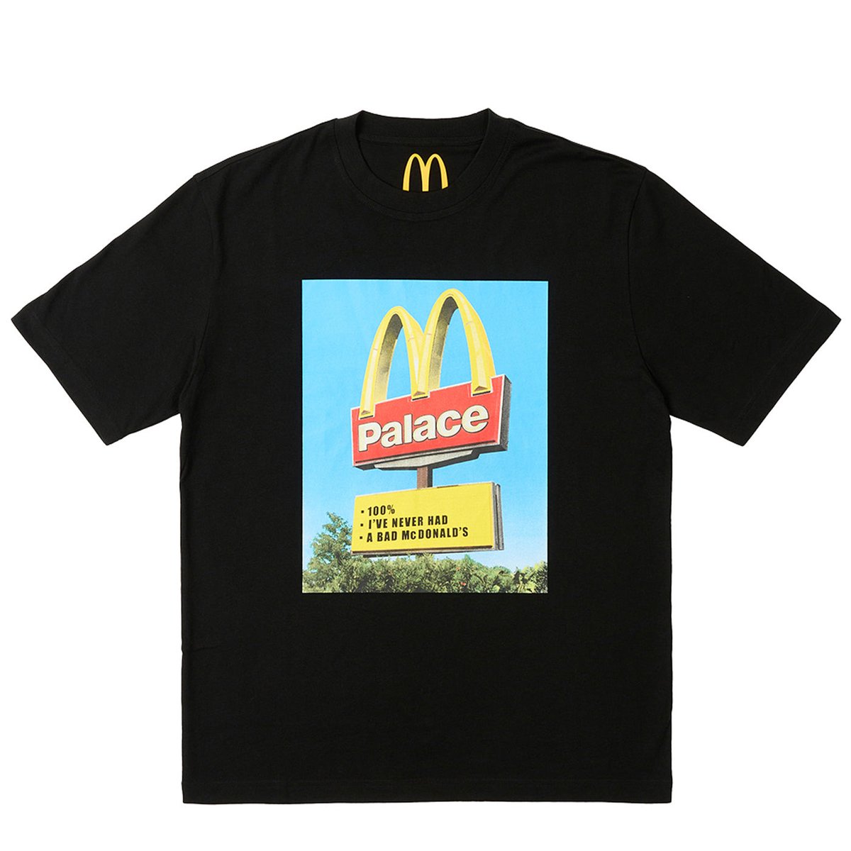 Palace PALACE McDONALD'S SIGN T-SHIRT BLACK (Palace McDonalds 2023)