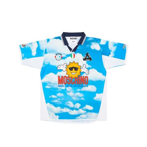 Palace PALACE MOSCHINO FOOTBALL SHIRT BLUE CLOUD