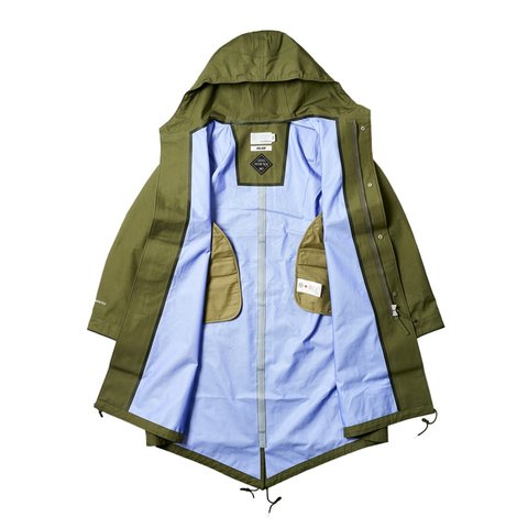 Palace PALACE NANAMICA GORE-TEX HOODED COAT SAGE GREEN - Colorway